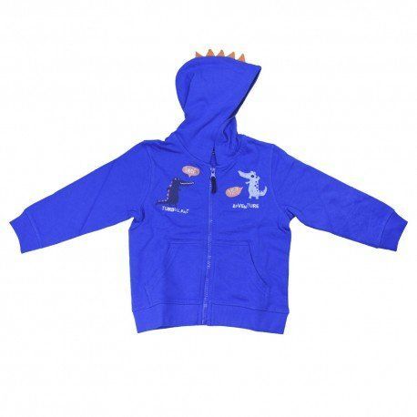 Толстовка для мальчика Blue Seven хлопок трикотаж с капюшоном 817570 817570/658/116 фото