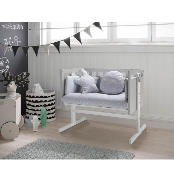 Люлька дитяча "CODODO", White + постiль, Micuna MO-1639/TX-1640-Grey/TX-1694 фото