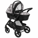 Коляска 2 в 1 DINAMICO SMART, колір чорно-біле графіті 897010/782 фото 1