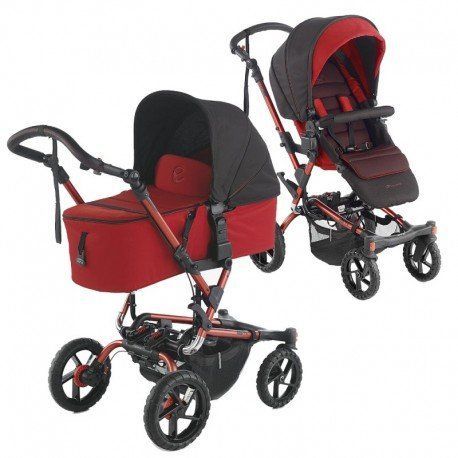 Коляска 2 в 1 CROSSWALK MICRO, колір Red, червоний 5411SP/S53 фото