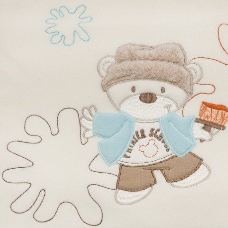 Ковдра дитяча флісова в ліжко BEAR, колір бежевий 18.33/V6 фото