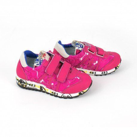 Кросівки Premiata для дівчинки LUCY V 0723/FIORI_ROSA/22 фото